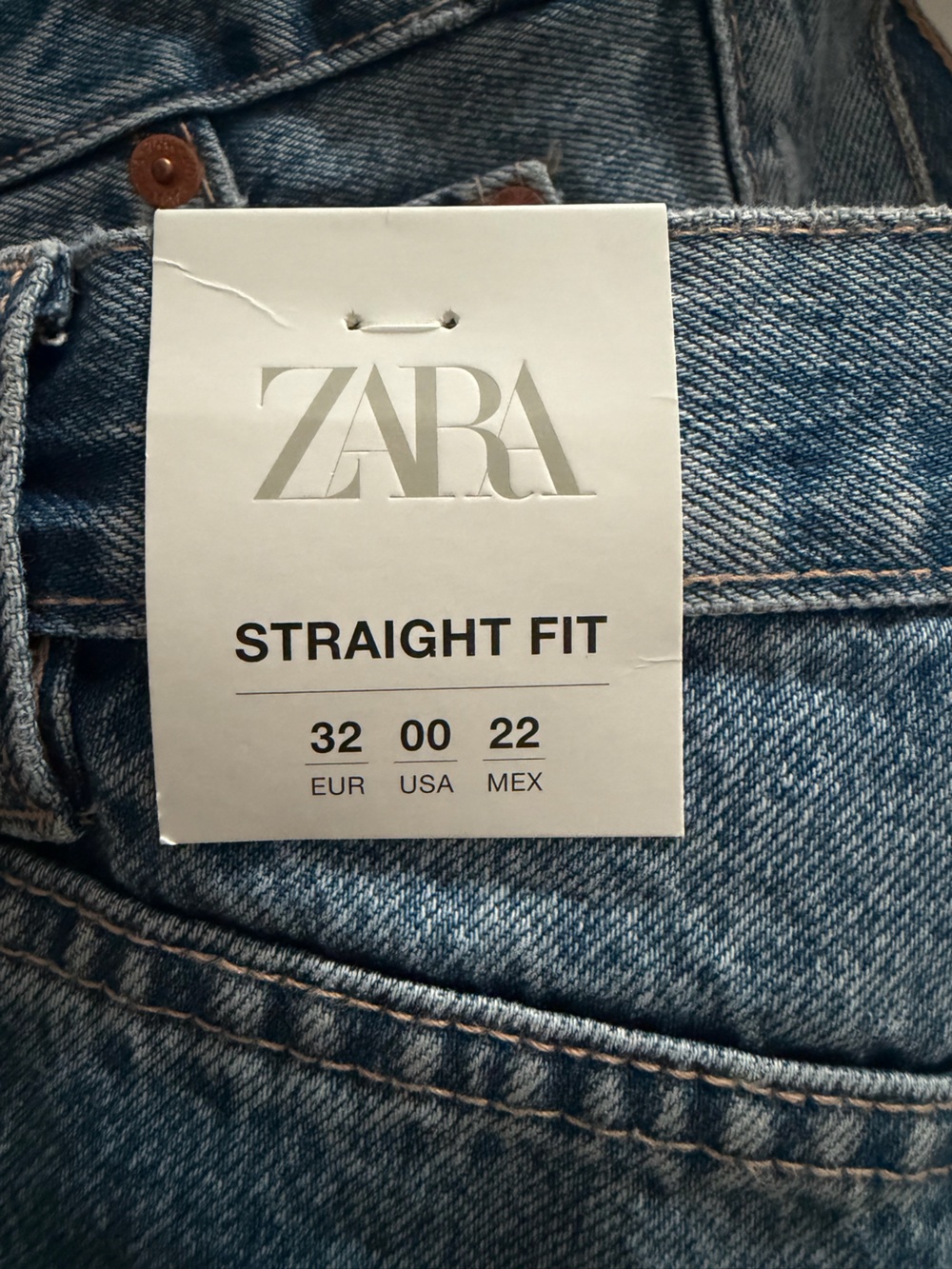 Two pairs of ZARA Classic Straight Fit Denim